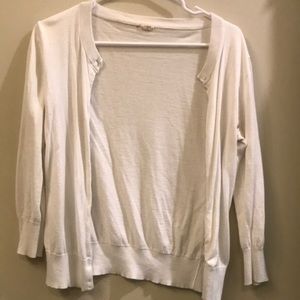 White JCrew Cardigan